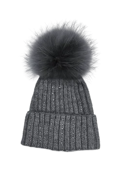 Discount Serena Wool Hat with Detachable Fox Fur Pompom Women Ski Accessories & Gear