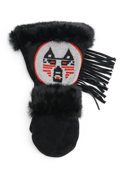 Soldier Wolf Long Cuff Mittens Women Gloves|Rex Rabbit