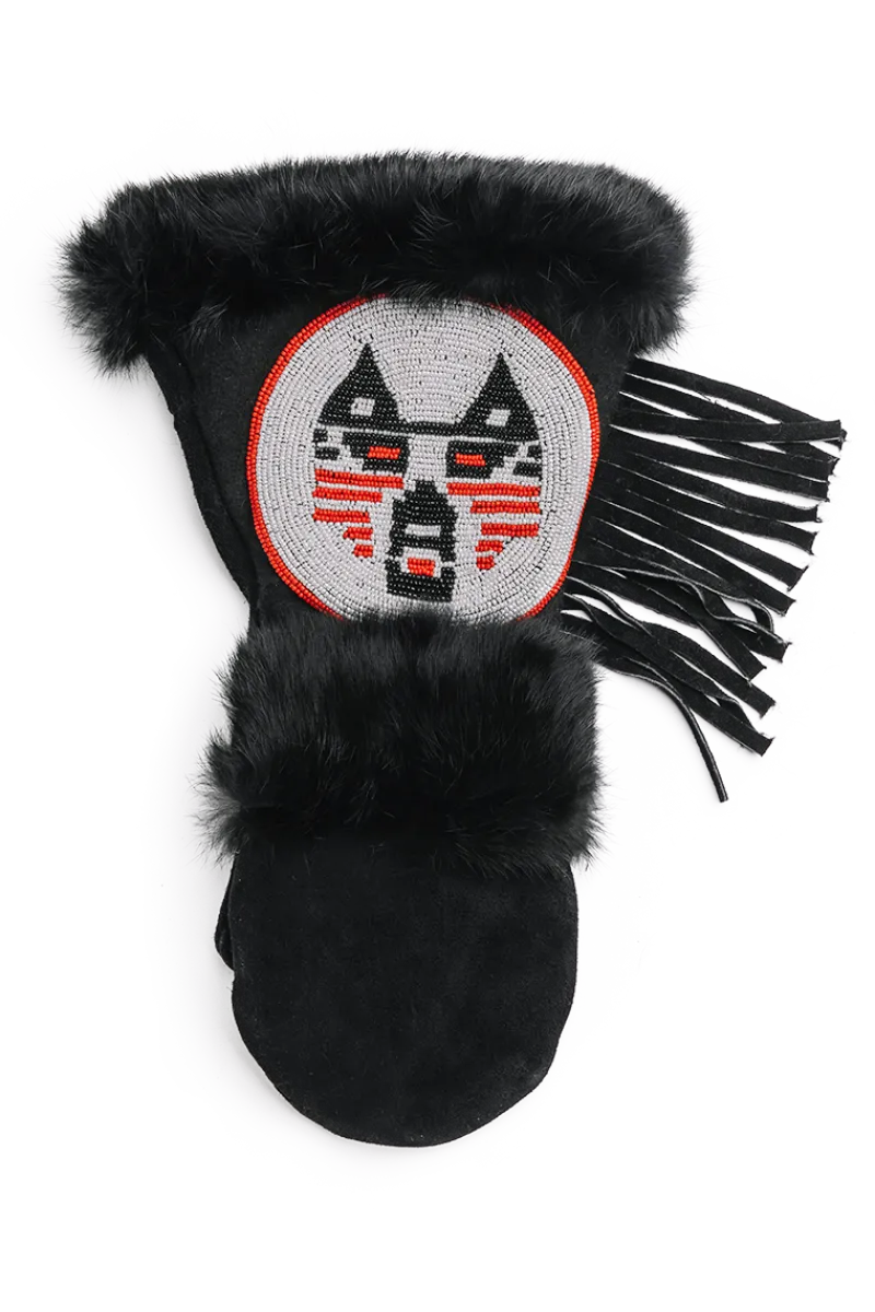 Soldier Wolf Long Cuff Mittens Women Gloves|Rex Rabbit