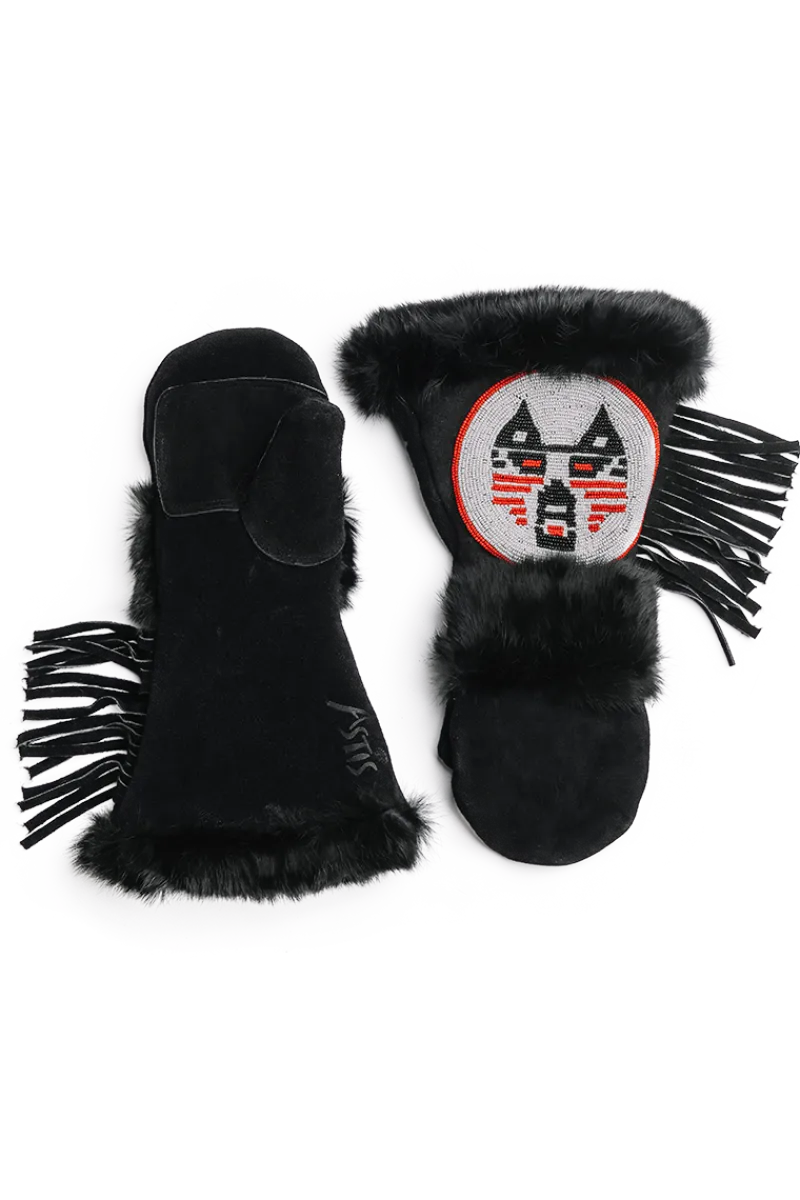 Soldier Wolf Long Cuff Mittens Women Gloves|Rex Rabbit
