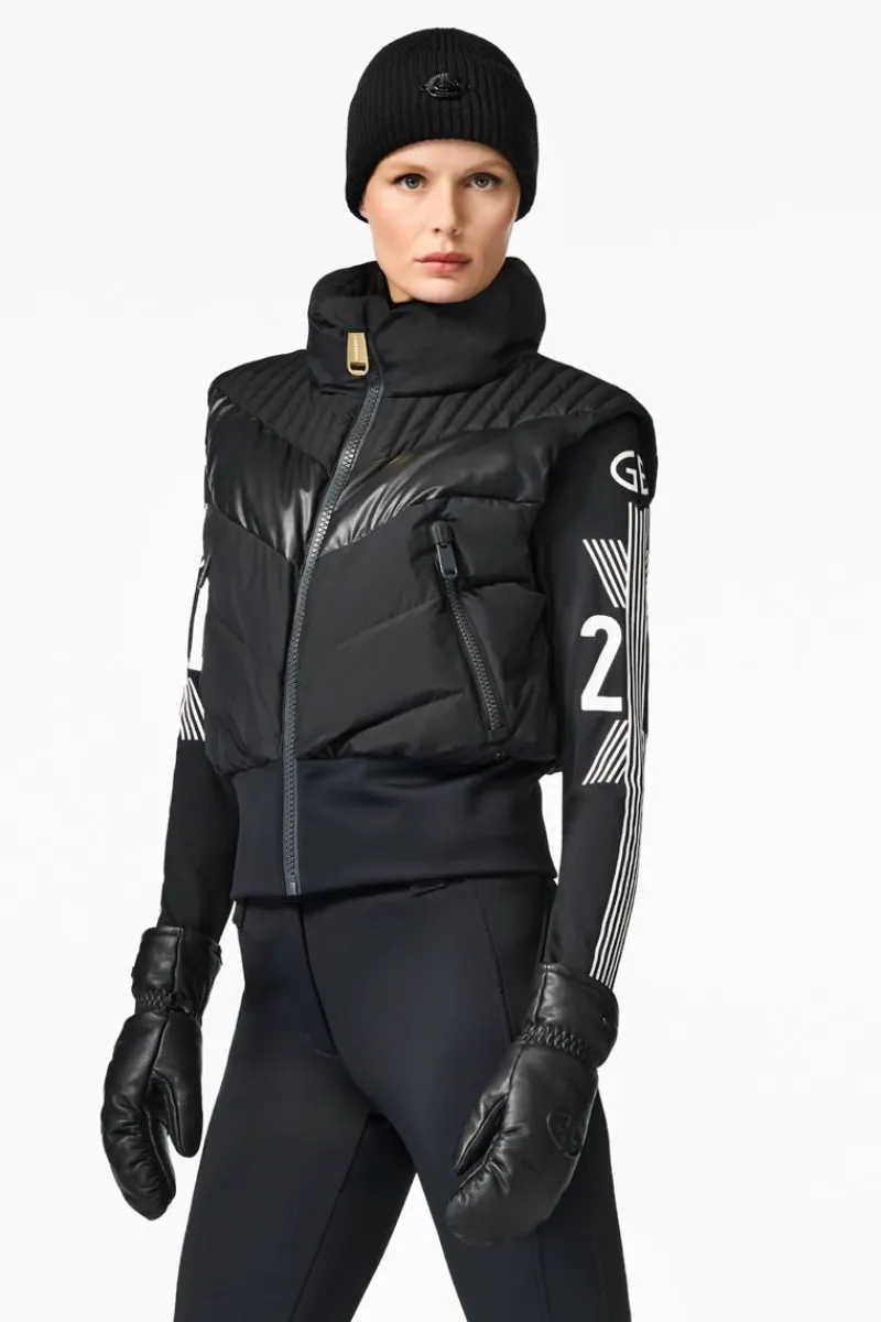 Online Sole Quilted Down Bodywarmer Vest Women Ski Layers