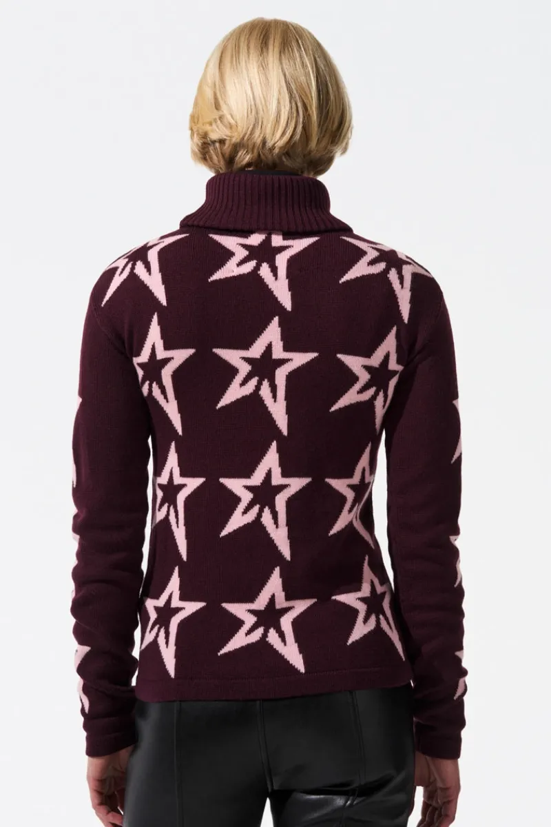 Clearance Star Dust Merino Wool Sweater Women Ski Layers