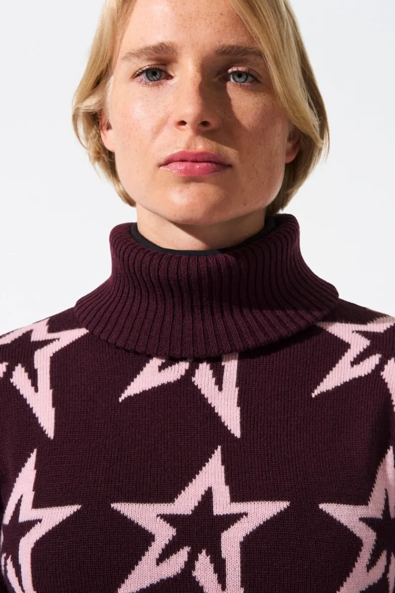 Clearance Star Dust Merino Wool Sweater Women Ski Layers