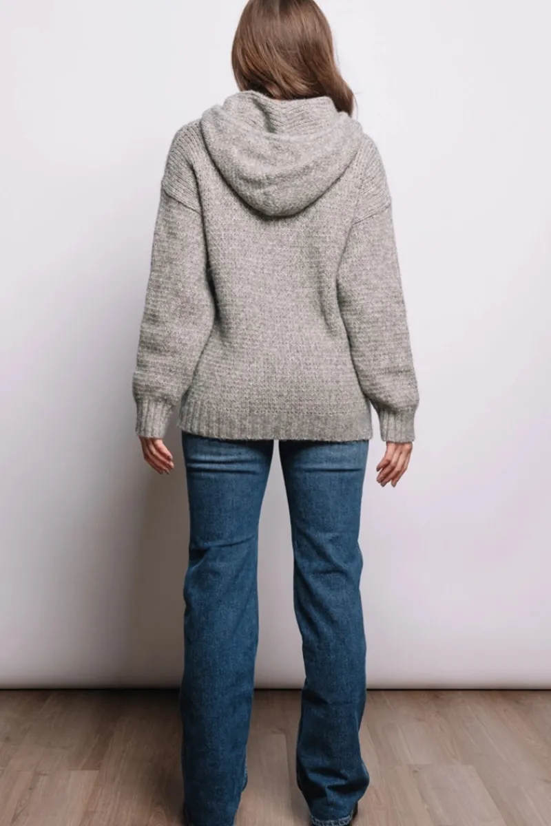 Clearance Stella Glitter Alpaca Wool Hoodie Women Après Ski