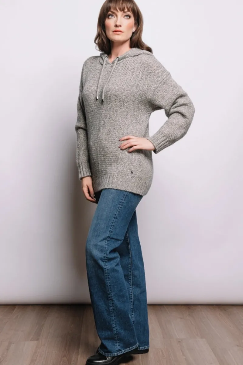 Clearance Stella Glitter Alpaca Wool Hoodie Women Après Ski