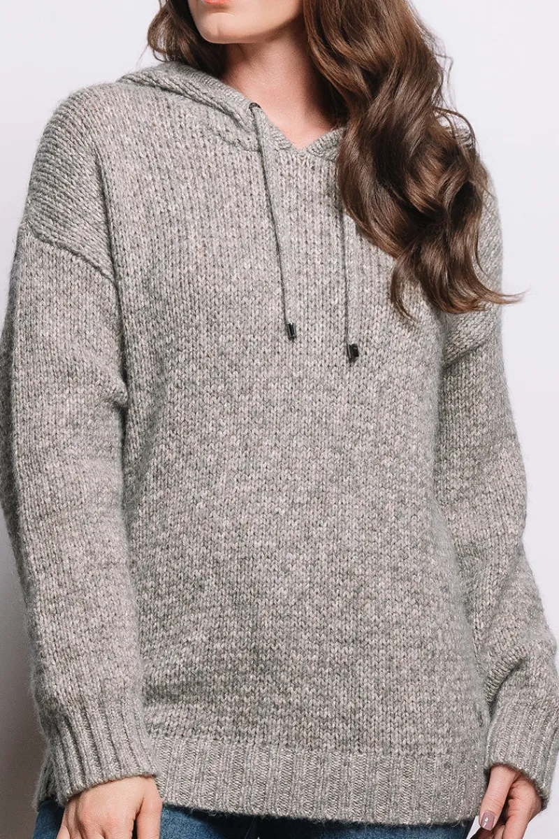Clearance Stella Glitter Alpaca Wool Hoodie Women Après Ski
