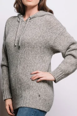 Clearance Stella Glitter Alpaca Wool Hoodie Women Après Ski