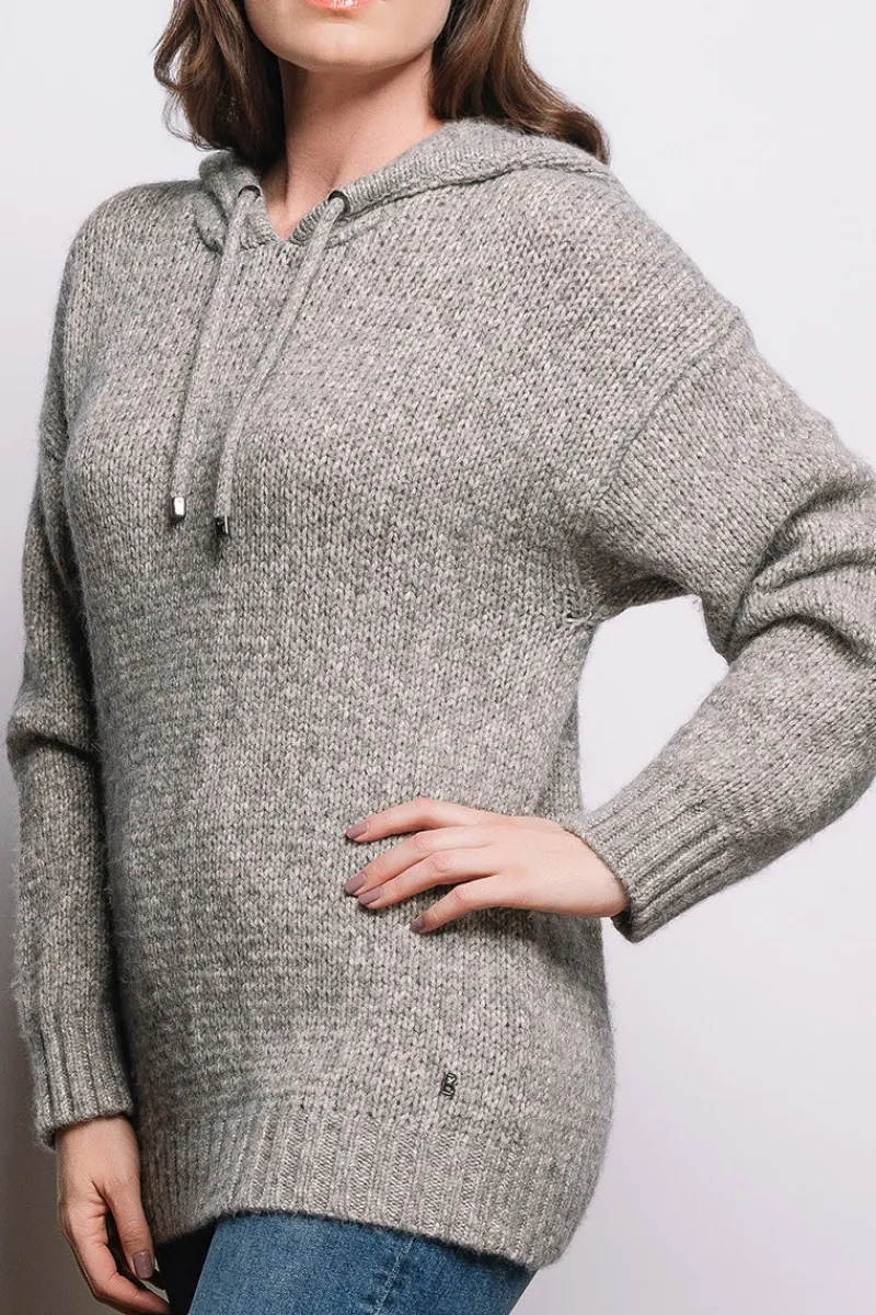 Clearance Stella Glitter Alpaca Wool Hoodie Women Après Ski
