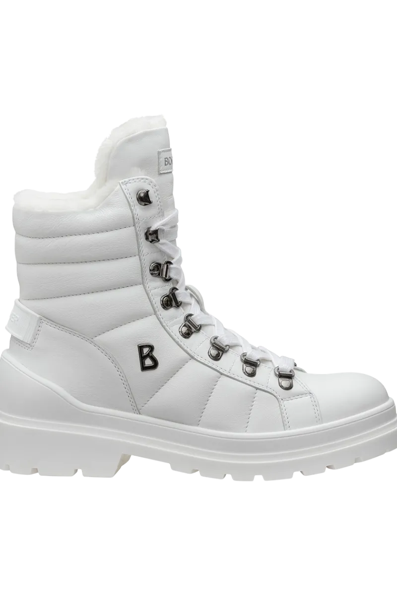 Outlet St. Moritz Stitched Leather & Shearling Spike Boots Women Boots & Handbags