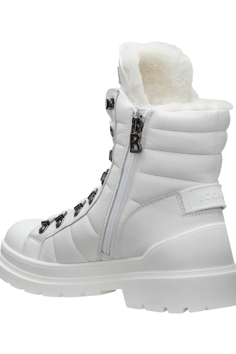 Outlet St. Moritz Stitched Leather & Shearling Spike Boots Women Boots & Handbags