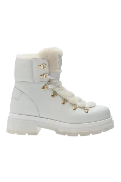 Sale Swansea Grain Leather Transparent Sole Shearling Boots Women Boots & Handbags