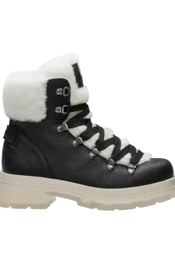 Hot Swansea Two-Tone Grain Leather Translucent Sole Shearling Boots Women Boots & Handbags
