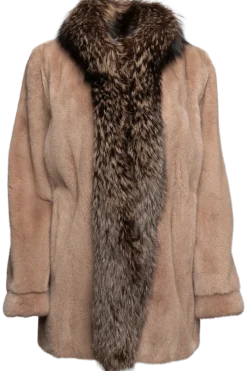 Hot Mink & Fox Fur Jacket - Fendi Inspired Women Mink|Fur Jackets