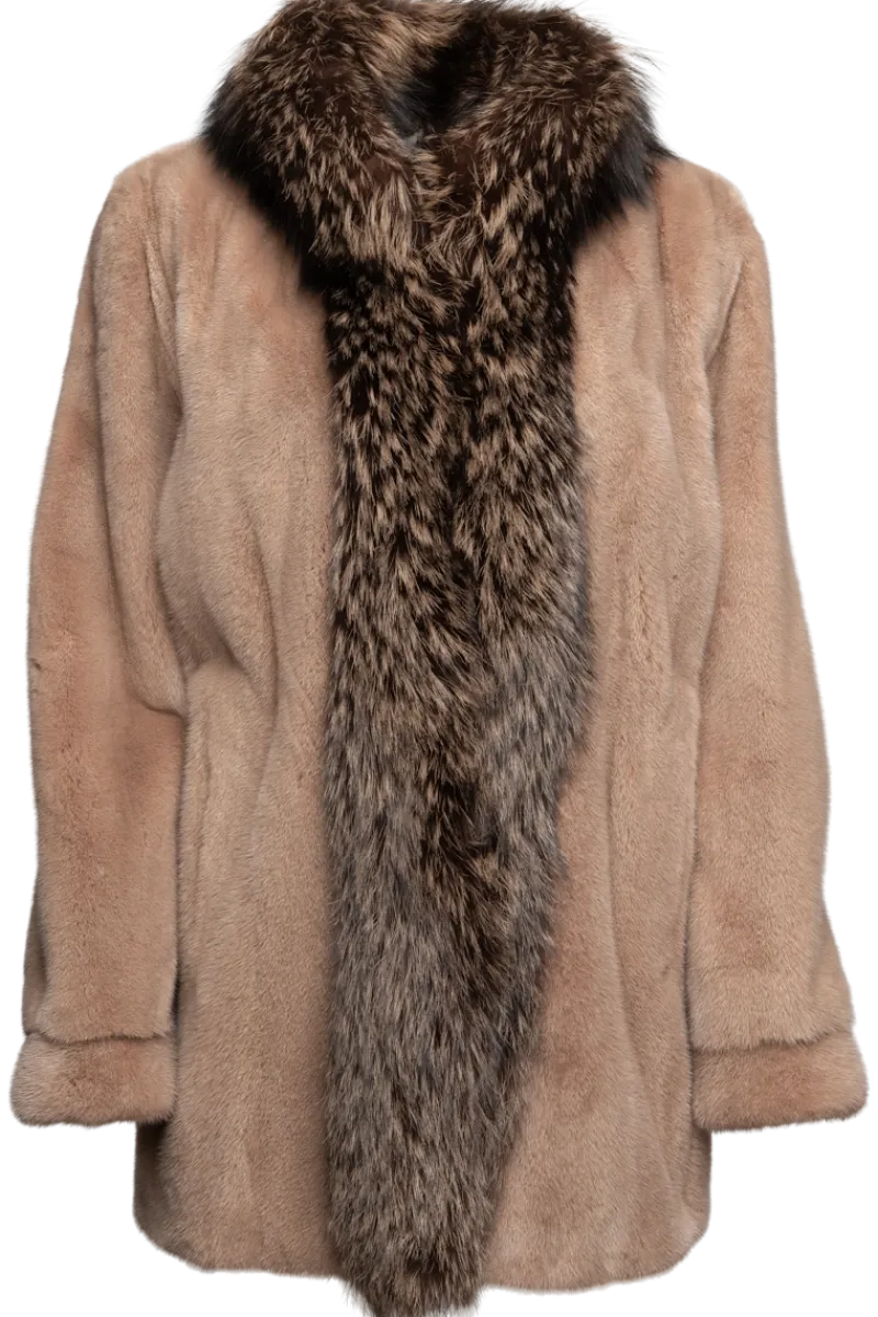 Hot Mink & Fox Fur Jacket - Fendi Inspired Women Mink|Fur Jackets