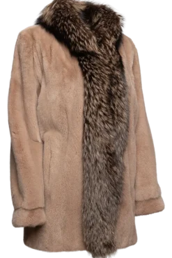 Hot Mink & Fox Fur Jacket - Fendi Inspired Women Mink|Fur Jackets