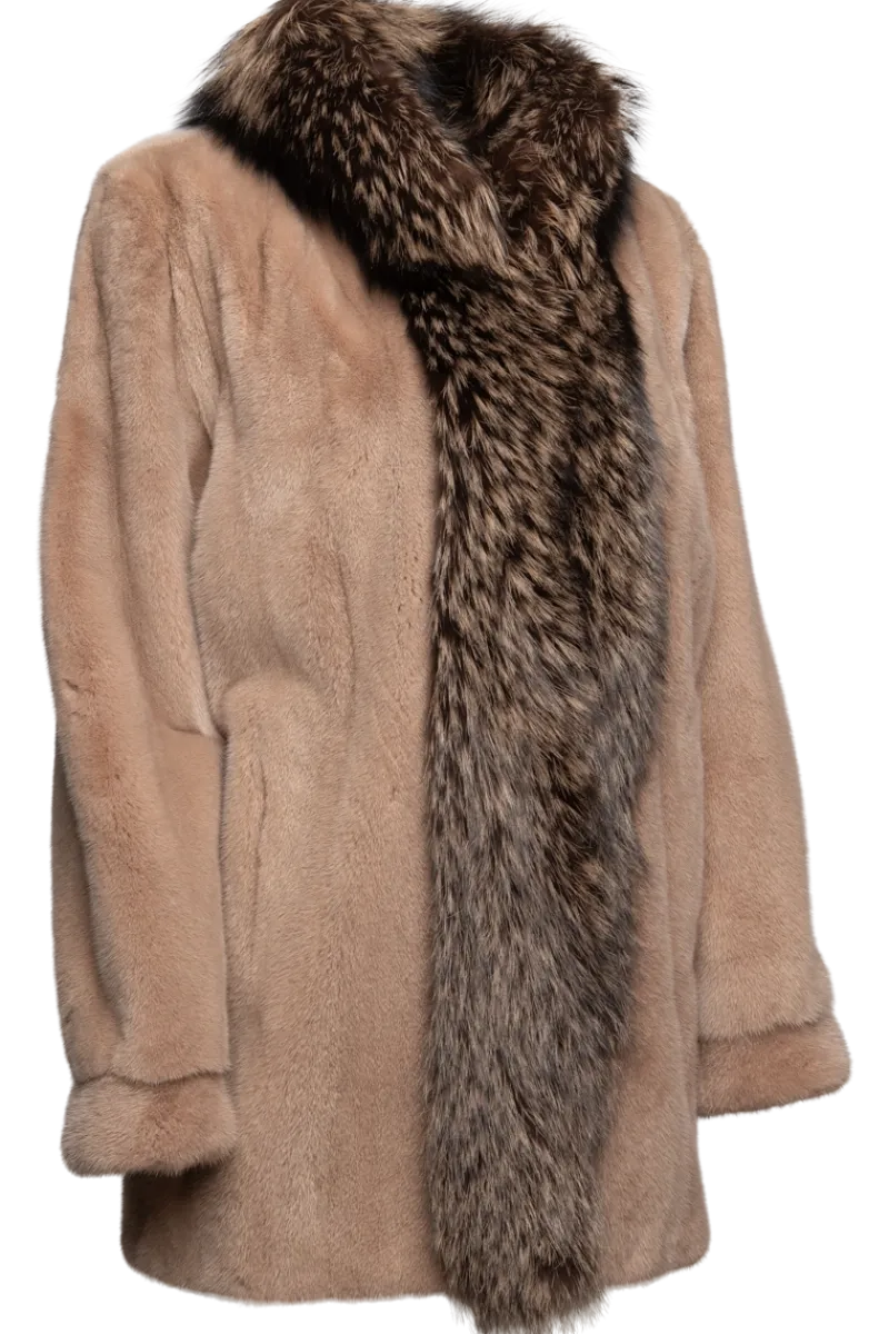 Hot Mink & Fox Fur Jacket - Fendi Inspired Women Mink|Fur Jackets