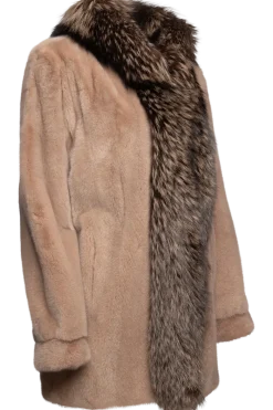 Hot Mink & Fox Fur Jacket - Fendi Inspired Women Mink|Fur Jackets