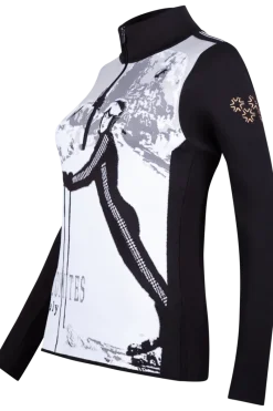 Online Teide No Wording Knitted Half Zip First Layer Sweater Women Ski Layers