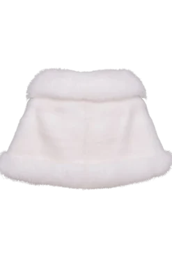 New Traditional Horizontal Mink - Fox Fur Cape Women Bridal Evening Fur|Mink