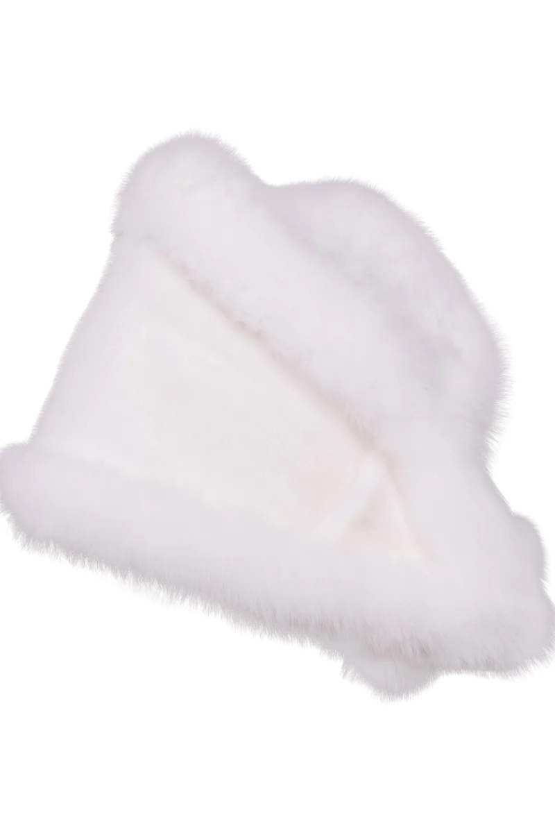 New Traditional Horizontal Mink - Fox Fur Cape Women Bridal Evening Fur|Mink