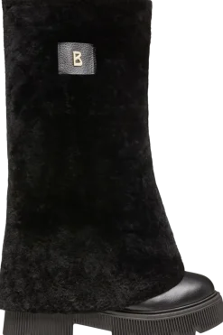 New Turin Grained Leather Tall Shearling Boots Women Boots & Handbags