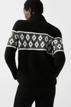 New Uda Sequin Wool Sweater Women Ski Layers