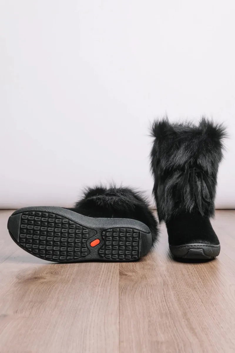 Discount Volpe Short Fox Wool-Lined Fur Boots Women Après Ski|Boots & Handbags